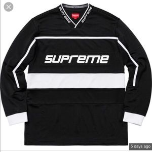 Supreme Black Warm Up Hockey Jersey